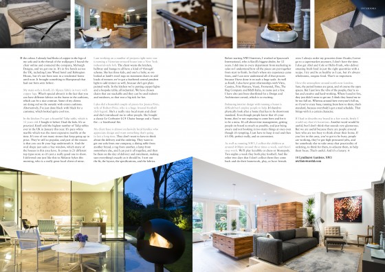 Vantage magazine copper chair myburgh designs April 2015